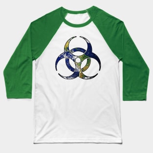 Biohazard Earth Baseball T-Shirt